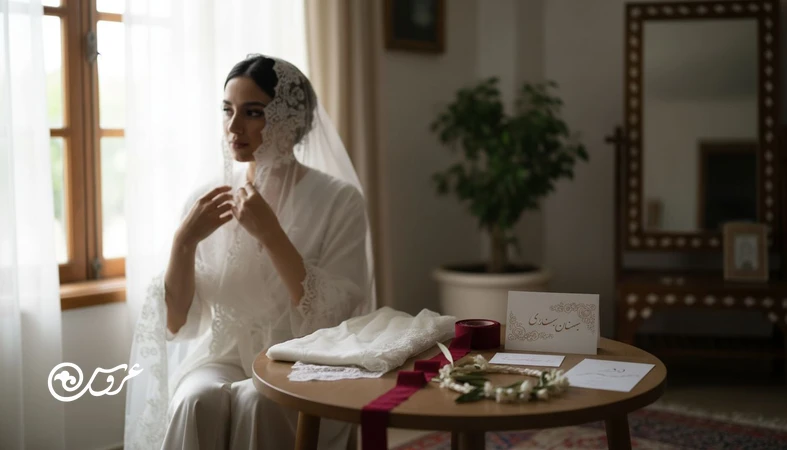 نمایی واقعی از عروس کنار نور طبیعی و نمادهای عروس در فرهنگ‌های مختلف؛ تصویر عروس در جهان و تاثیر باورهای ازدواج بر سبک مراسم عروسی