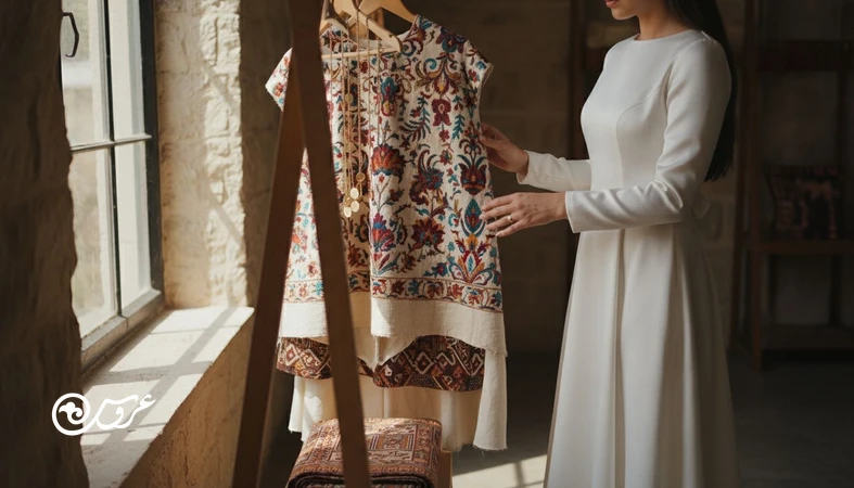 ترکیب لباس محلی عروس با استایل عروس جهانی در آتلیه؛ نمایش سیر تغییر پوشش عروس در ایران