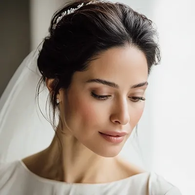 تصویری از میکاپ عروس